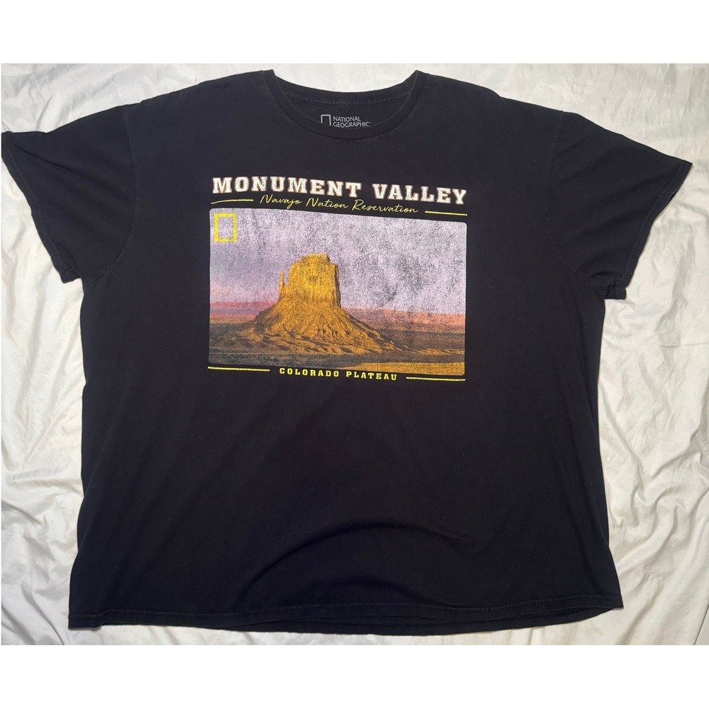 National Geographic Monument Valley T-Shirt Mens 2XL Black Colorado Plateau